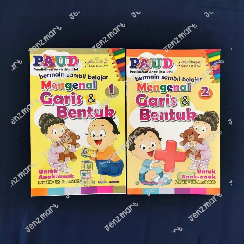 Jual Bermain Sambil Belajar Mengenal Garis Dan Bentuk Untuk Anak PAUD ...