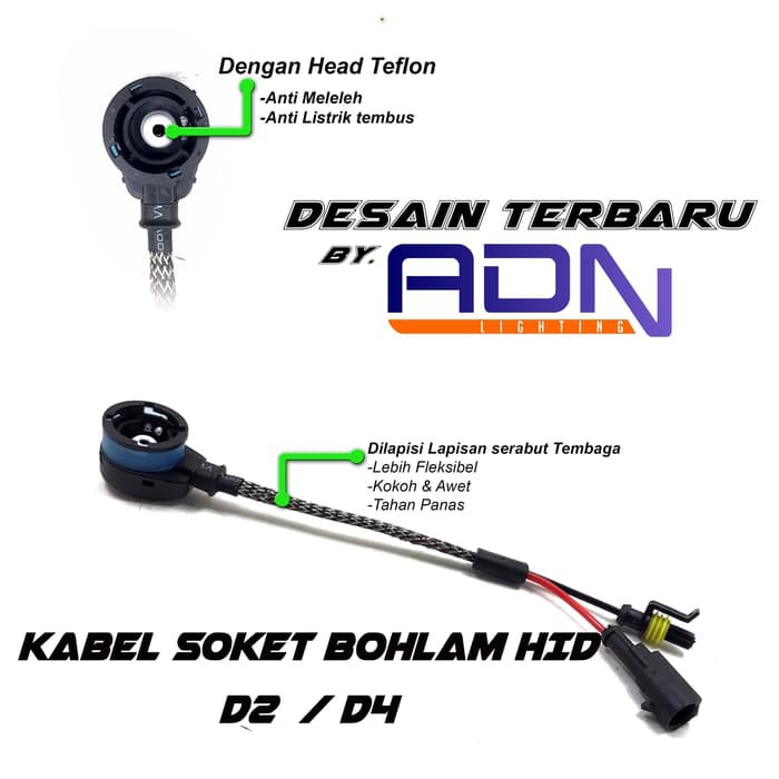 Jual KABEL SOCKET HID D2 D2R D2S D4 D4S D4R | Shopee Indonesia