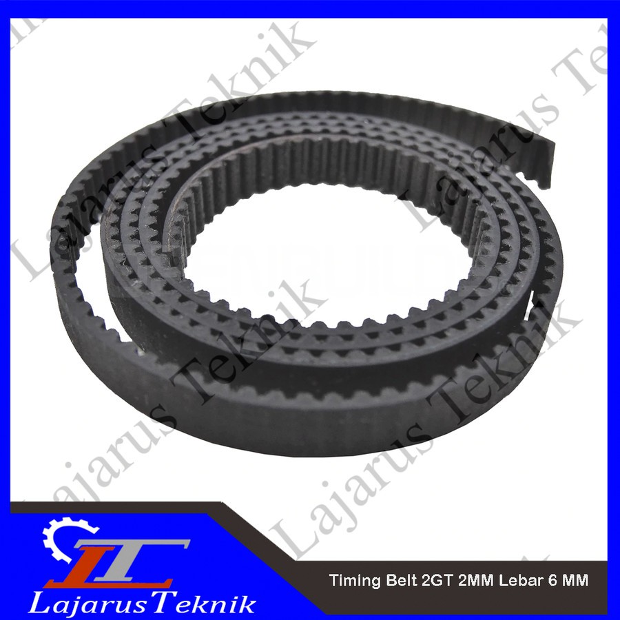 Jual 2GT GT2 Rubber Timing Belt . pitch 2MM Lebar 6 MM Close loop