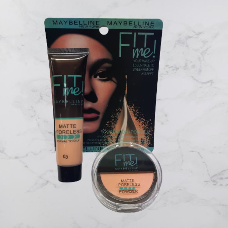 Jual Paket Bedak Dan Foundation Mika Maybelline Fit Me Shopee Indonesia