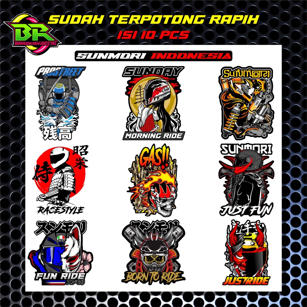 Jual Sticker Sunmori / Nasa Pack Stiker Racing Motor | Shopee Indonesia