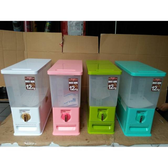 Jual Rice Box Maspion Box Dispenser Tempat Penyimpanan Beras 12 Kg MRD ...