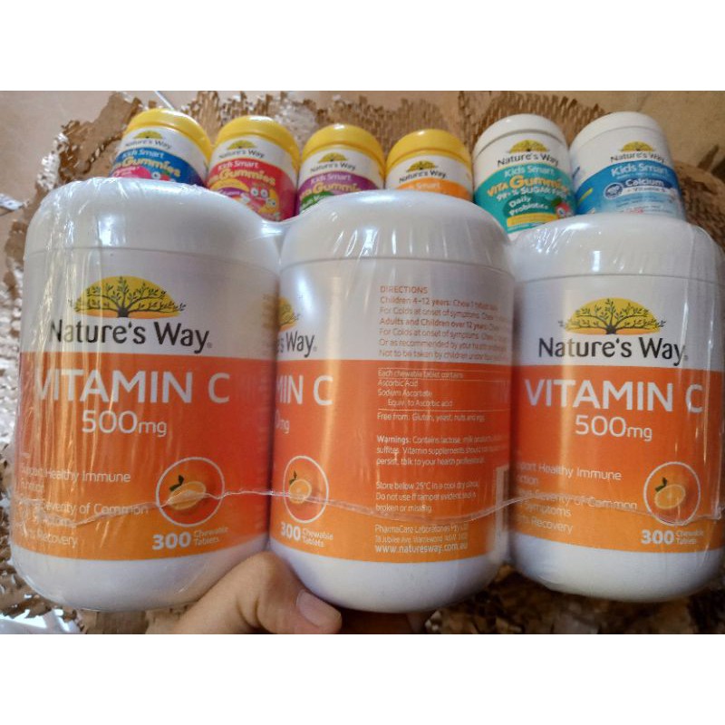 Nature's Way Vitamin C 500mg Chewable Tablets 320 pack main image 1