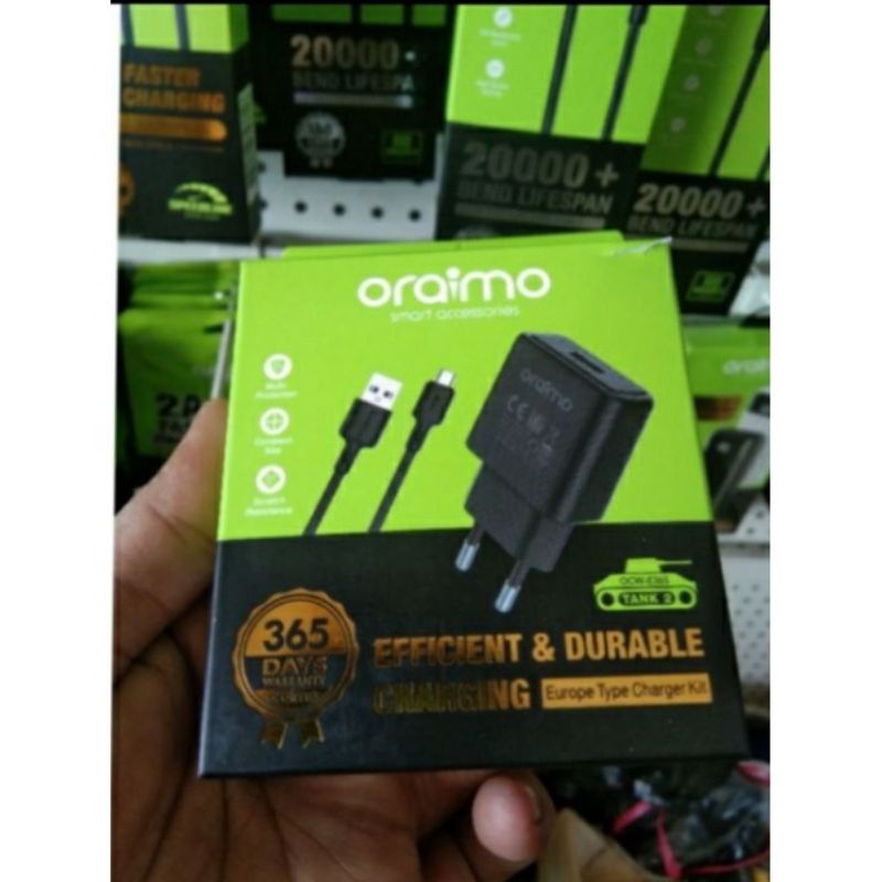 Jual Charger Micro Usb travel charger Tank 2 Tank 3 ORAIMO OCW 1061 ...