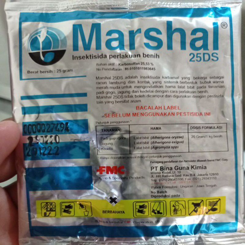 Jual Insektisida MARSHAL 25DS 25g Perlakuan Benih | Shopee Indonesia