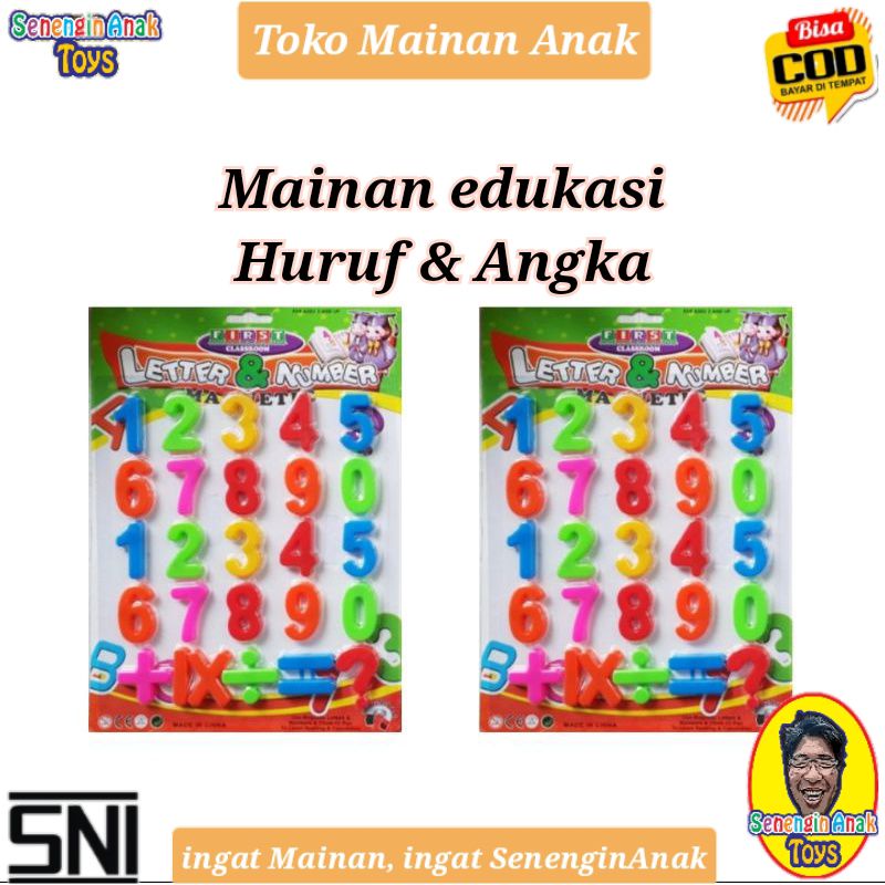 Jual Mainan Belajar Angka dan Huruf Alfabet Magnet Murah ...