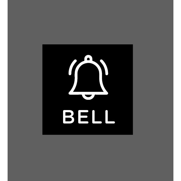 Jual Sign Bell Acrylic/Papan petunjuk bell/Sign Board/Akrilik Sign Bell ...
