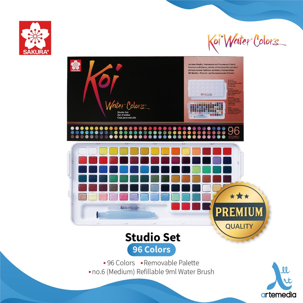 Sakura Koi Watercolor Studio Box Set: 72 Colors