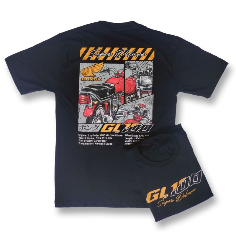 Jual Kaos Honda Gl100 Gratisstiker Shopee Indonesia