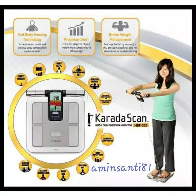 Jual Karada Scan Omron HBF 375 Body Fat Composition/ Alat Ukue Lemak