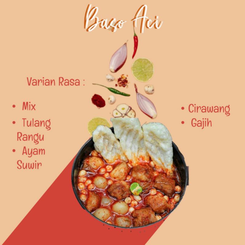 Jual Baso Aci Pedas Original Varian Rasa Cilok Kuah Bumbu Geprek Shopee Indonesia