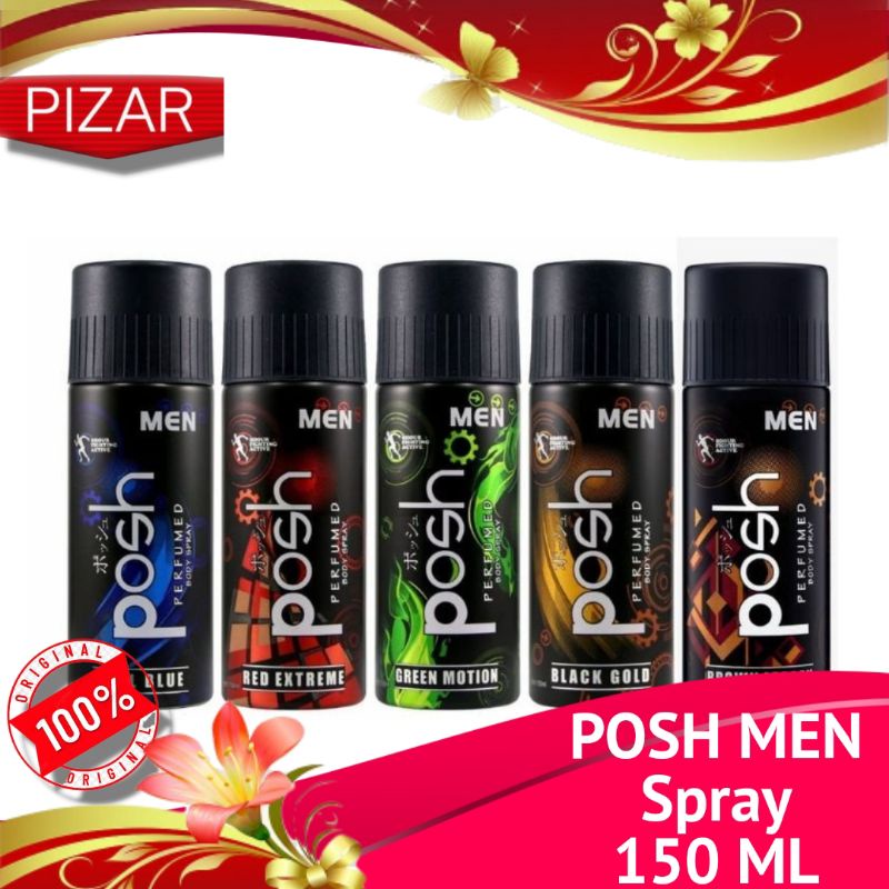 Jual Posh Men Body Spray Perfumed Ml Shopee Indonesia