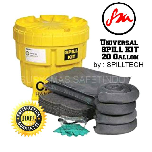 Jual SPILL KIT UNIVERSAL SPILL TECH USA 20 GALON (OIL AND CHEMICAL ...