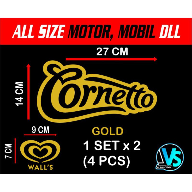 Jual Stiker Scoopy CORNETTO Cutting Sticker Scoopy & All Size Motor ...