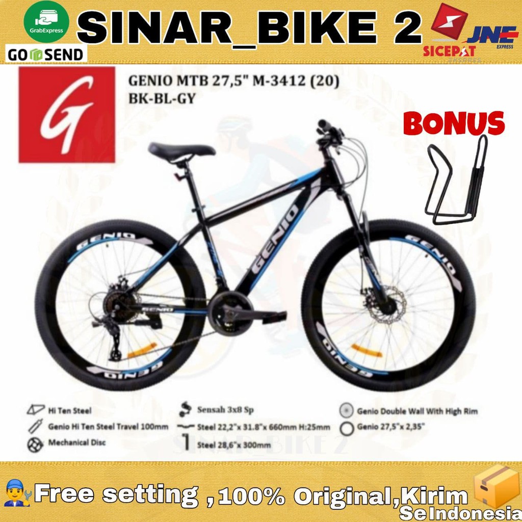 Jual Sepeda Gunung Mtb 27,5inch M-3412 24Speed | Shopee Indonesia