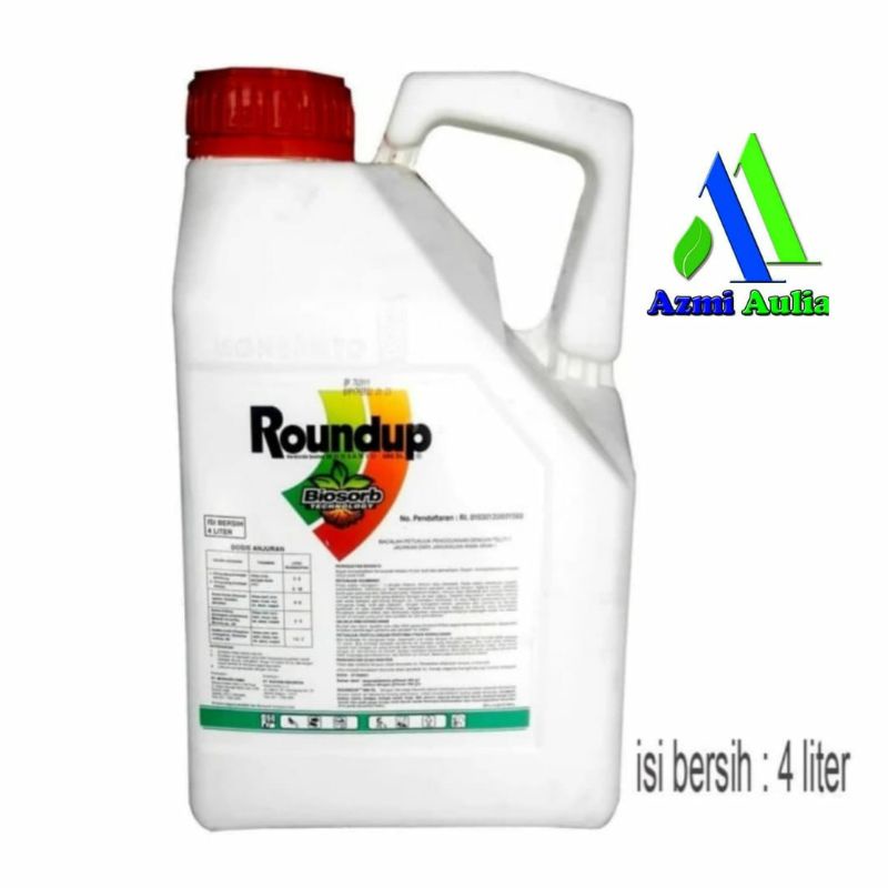 Jual Roundup 4 Liter Obat Pembasmi Rumput Round Up Herbisida Roundup