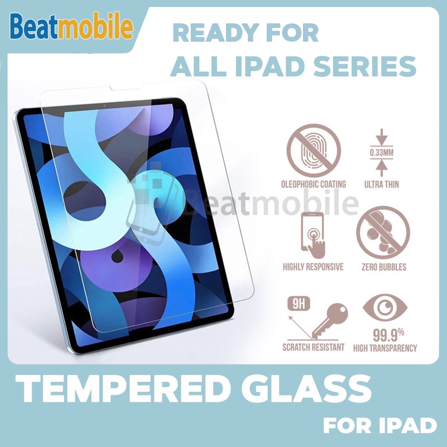 Jual iPad Tempered Glass Antigores iPad Pro HD 9H Screen Protector iPad