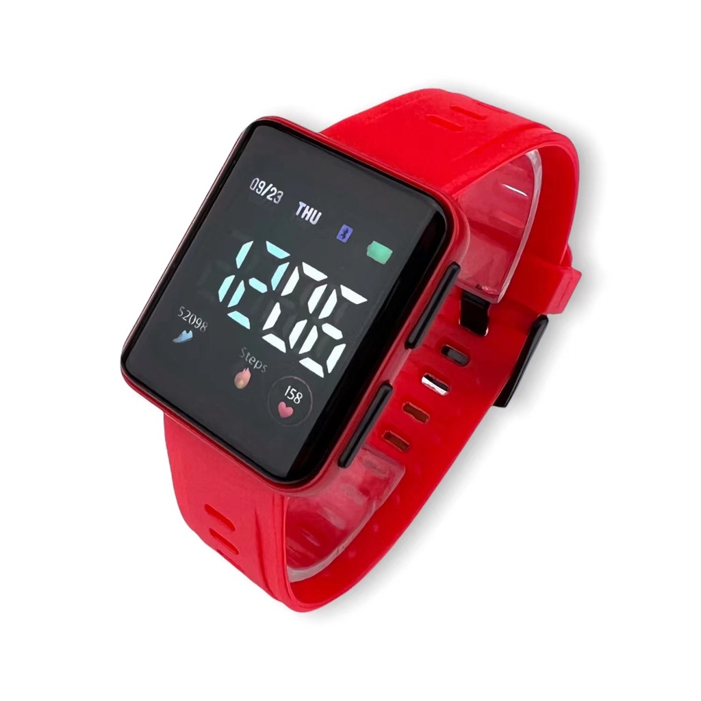 Jual Jam Tangan Digital Pria Wanita Rubber Super Keren Smartband Tahan
