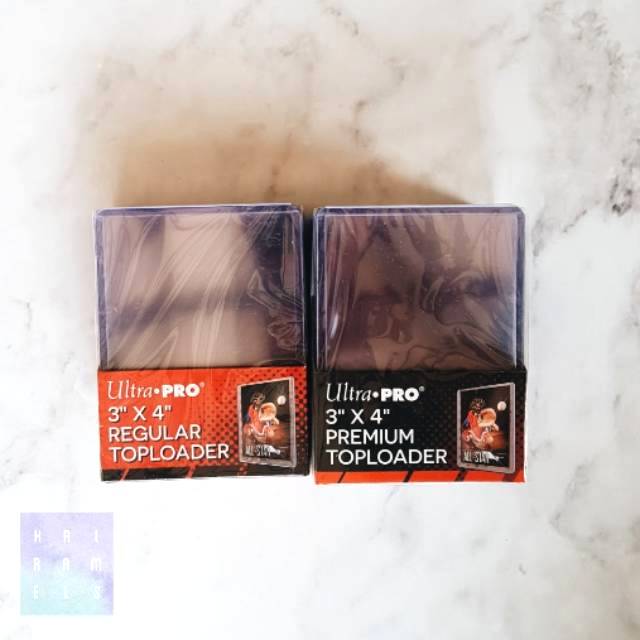 Jual ULTRA PRO REGULAR & PREMIUM TOPLOADER + PLASTIC SLEEVES (1 PACK 25