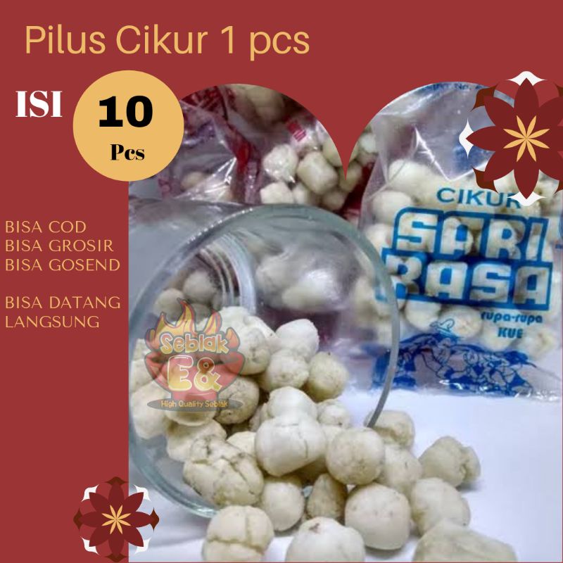 Jual Bisa Cod Pilus Cikur Atom Sari Rasa Isi 10 Bungkus Toping