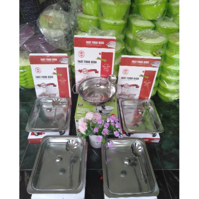 Jual Set prasmanan full kaca kotak sinda 4 bulat hockway 1 | Shopee ...