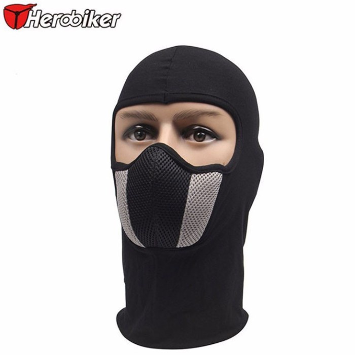 Jual Masker Motor Full Face Ala Ninja HEROBIKER HR45 Anti Polusi Debu ...