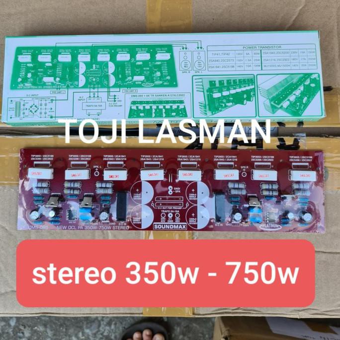 Jual Modul Driver Amplifier Stereo Dms 095 Dms095 8 Tr Sanken Hanaya ...