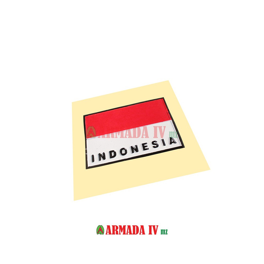 Jual Stiker Embos Merah Putih Sticker Plat Motor Mobil | Shopee Indonesia