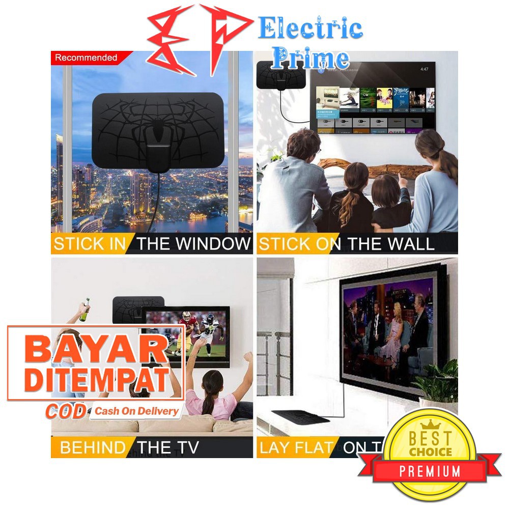 Jual Antena TV Digital Indoor TRIPLEDI 4K HDTV DVB-T2 Penguat Sinyal ...