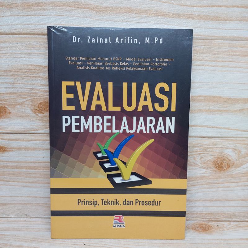 Jual EVALUASI PEMBELAJARAN PRINSIP, TEKNIK, DAN PROSEDUR Zainal Arifin ...