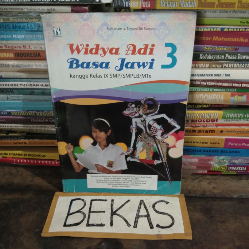 Jual Widya Adi Basa Jawi Bahasa Jawa Kelas 9 IX 3 III SMP MTS Tiga ...