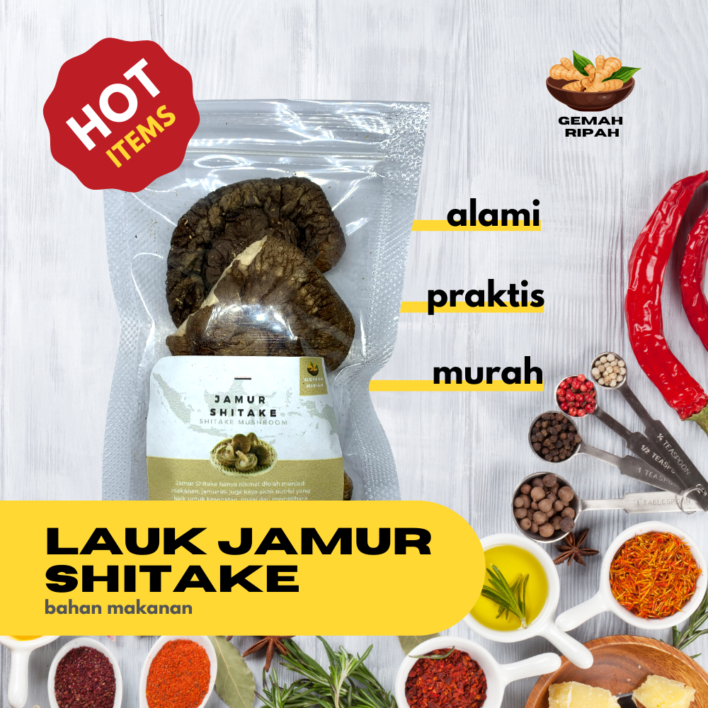 Jual Jamur Shitake Kering Hitam Premium Jamur Enoki Halal Jamur Shitake