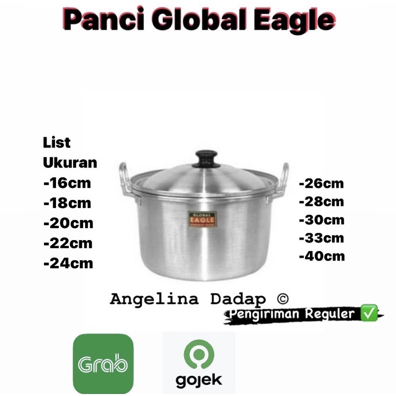 Jual Panci Alumunium Global Eagle 30cm - Panci Serbaguna - Panci Air ...