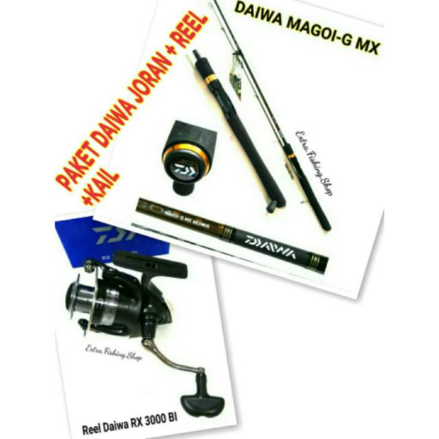 Jual Paket Daiwa Joran Magoi G Mx Dan Reel Daiwa Rx Mantabb Shopee Indonesia 