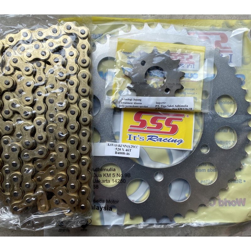 Jual Gear Set Girset Gearset SSS N250 Fi / CBR 250 RR N250 Karbu Ninja