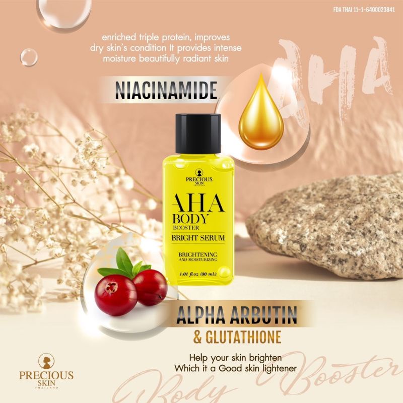 Jual Mimi Body serum AHA whitening booster | Shopee Indonesia