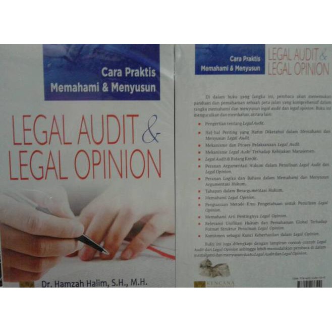 Jual Buku Cara Praktis Memahami & Menyusun Legal Audit & Legal Opinion ...