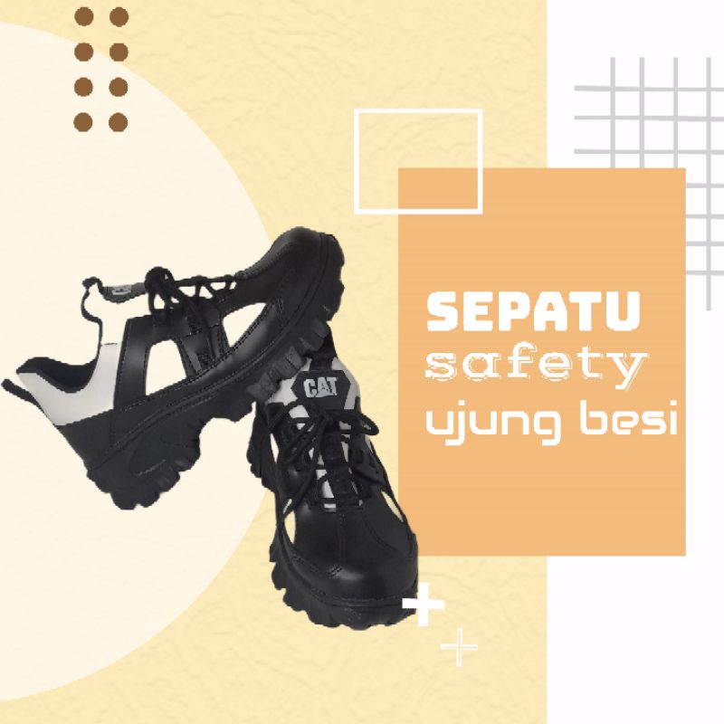 Jual sepatu safety ujung besi pria | Shopee Indonesia