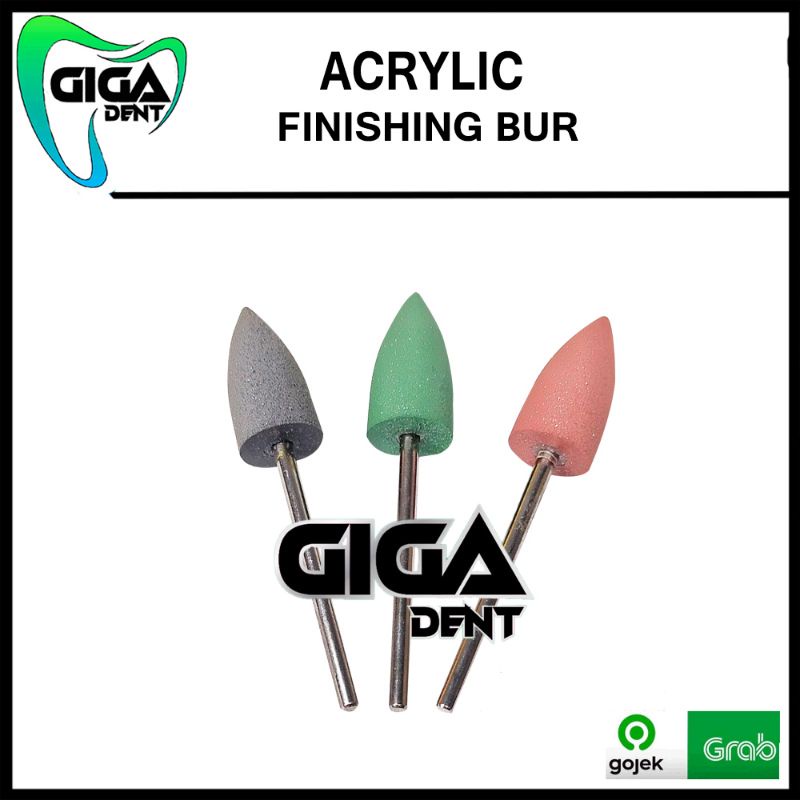 Jual ACRYLIC BUR FINISHING / FINISHING BUR / POLES BUR LOWSPEED 1 pcs