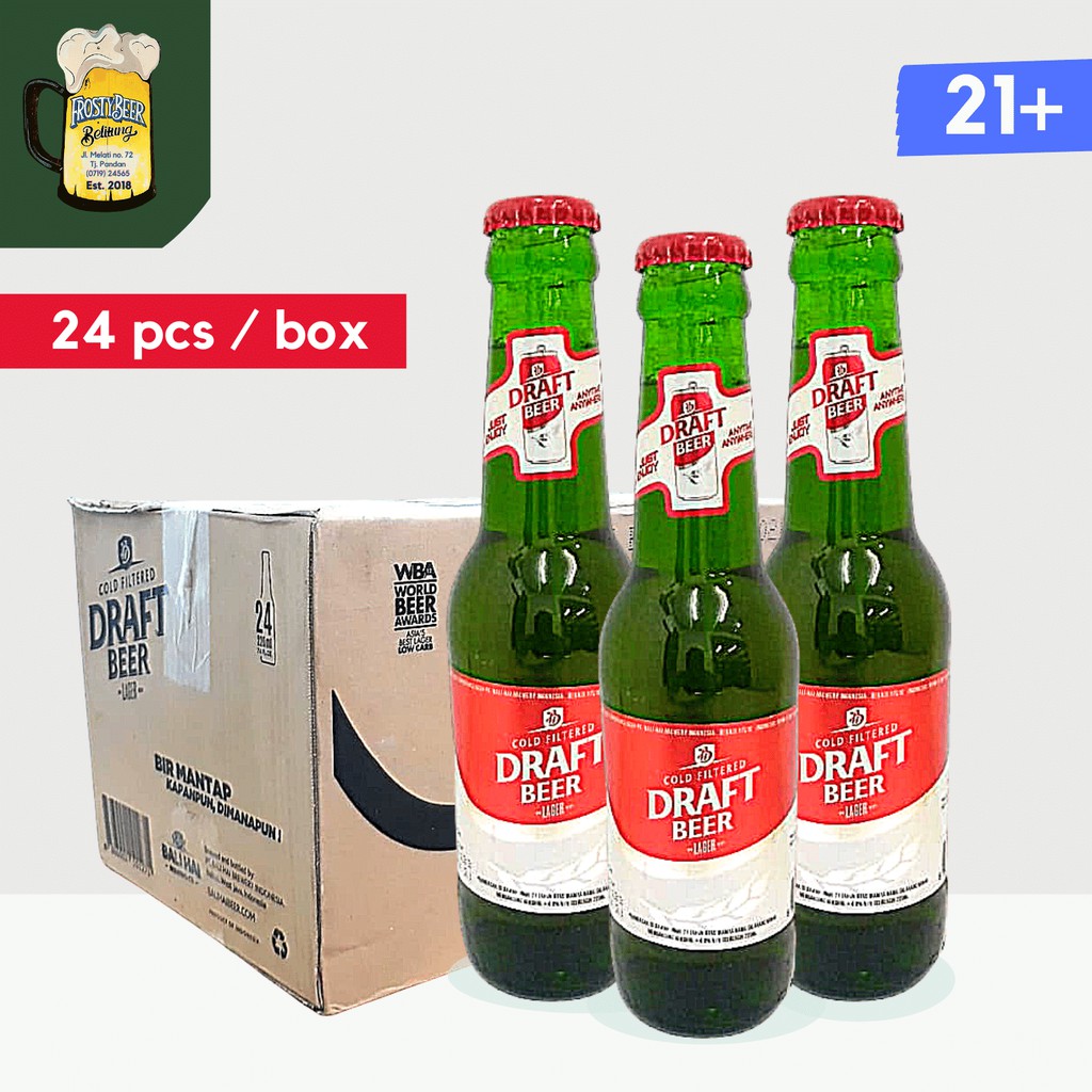 Jual Draft Beer 220 ml bottle - Bir Draft botol kecil isi 24 per box ...