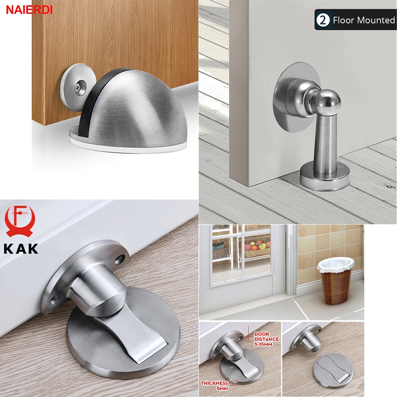 Jual Penahan Pintu Magnet Pintu Ganjal Pintu Magnetic Door Stopper Stainless Steel Shopee