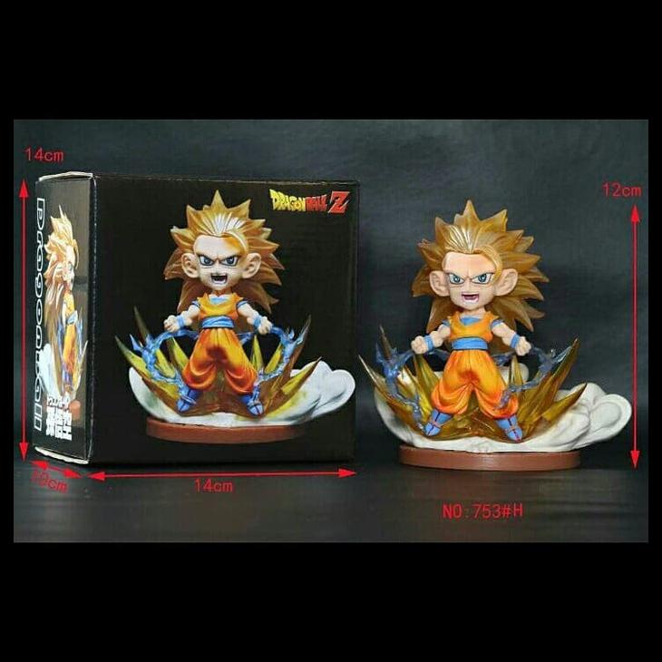 Jual Mini Studios Dragon Ball Super Saiyan 3 Son Goku Transform Figure ...