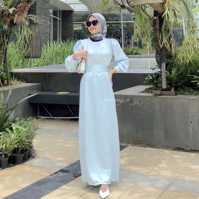 Jual Satin dress Gamis Satin Murah READY STOCK Shopee Indonesia