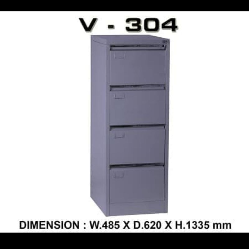 Jual Filling Cabinet Locker Besi 4 Laci V-304 | Shopee Indonesia