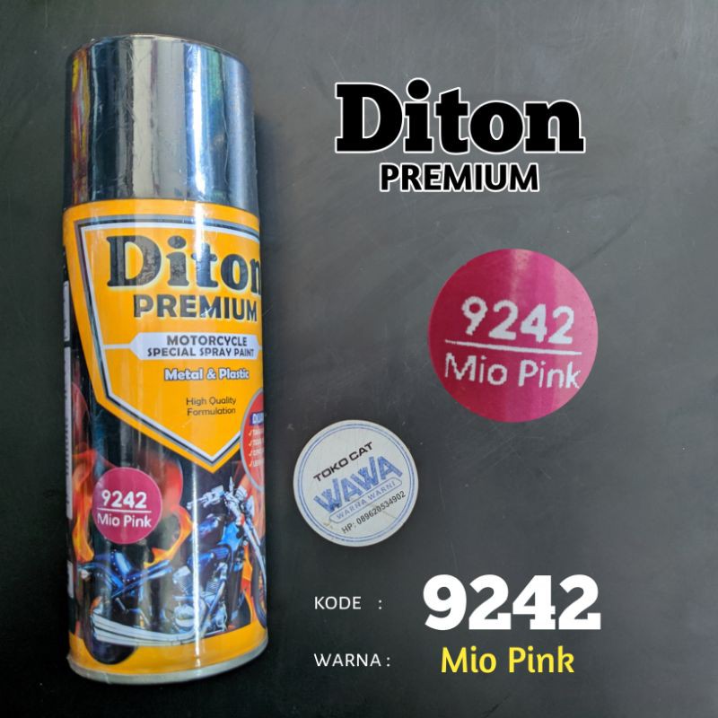 Jual cat semprot motor Diton Premium Mio Pink 9242 400cc | Shopee Indonesia