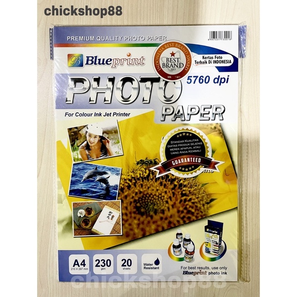 Jual Kertas Foto / Photo Paper Blueprint A4 230gsm Shopee Indonesia