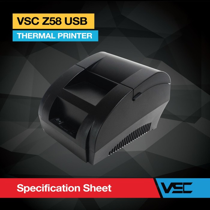 Jual PRINTER THERMAL 58MM KASIR IWARE Z58 USB SETARA QPOS Q58M TERHITS! Shopee Indonesia