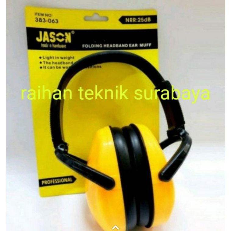 Jual earmuff jason safety pelindung telinga anti bising /earmuff jason ...