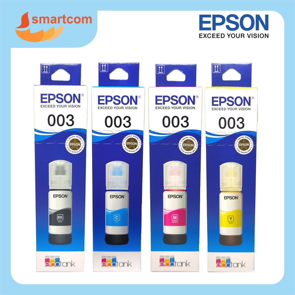 Jual Tinta Epson 003 Original Black Cyan Magenta Yellow L1110 L3110 L3150 L5190 Shopee Indonesia 4490