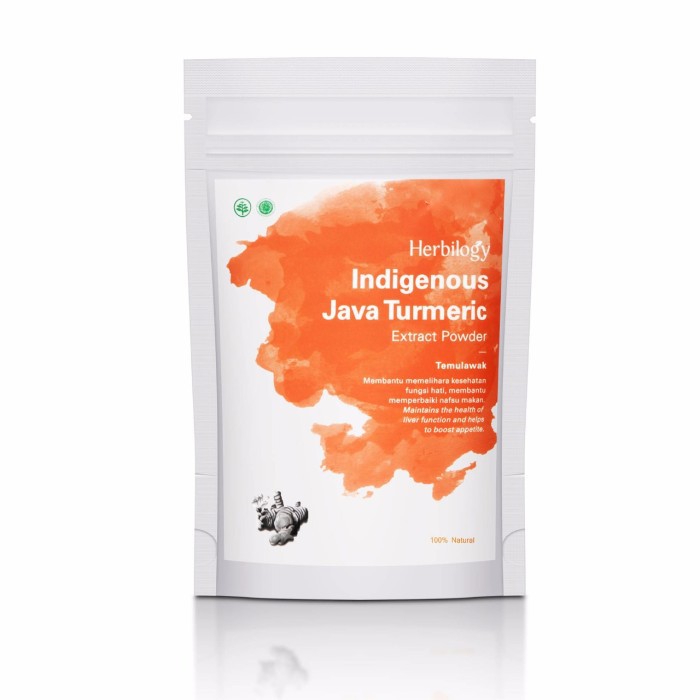 Jual Herbilogy Indigenous Java Turmeric Extract Powder 100g Minuman